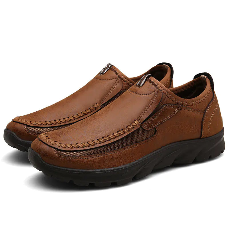 Men's Business Casual Outdoor Loafers with Thick Sole