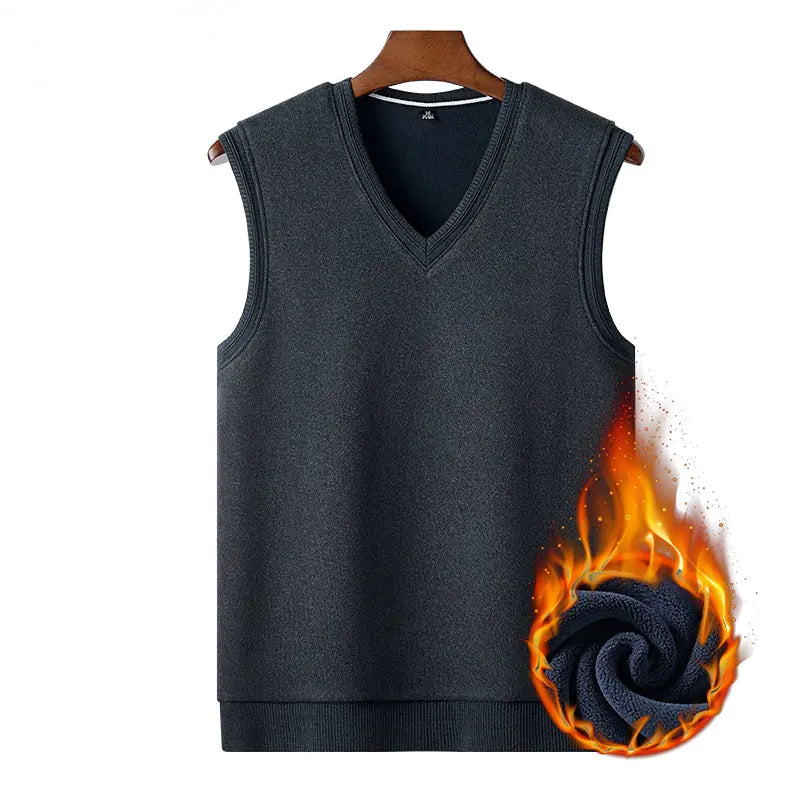 Men's Sleeveless Casual Knitted Sweater Pullover Vest